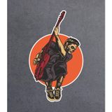 Sticker Usta Gitar Çalan Zombi - Araba Oto Motosiklet Cam Kask - 00039 Renkli 8x5 Cm 55 x 34 cmustadfa03cec-3e9-55x34