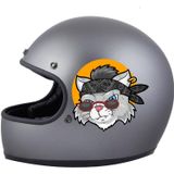 Sticker Usta Gözlüklü Kedi Sticker 00247 Renkli 12x11 Cm 60 x 55 cm