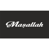 Sticker Usta Hediyene Bak Maşallah Araba, Motorsiklet, Kask, Laptop, Cam Sticker Beyaz 24 x 4 cm