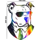 Sticker Usta Hologram Köpek3 Model – Işık Vurunca Renk Değiştirir – Modifiye Dekarasyon Araç% Kask Uyumlu,düz ve Prüszsüz Yüzeyler Için(Meristeed Gri 75 x 100 cm