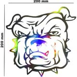 Sticker Usta Hologram Köpek5 Model – Işık Vurunca Renk Değiştirir – Modifiye Dekarasyon Araç% Kask Uyumlu,düz ve Prüszsüz Yüzeyler Için(Meristeed Gri 45 x 45 cm 9504000005033-45x45