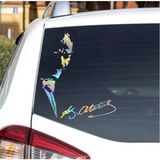 Sticker Usta Hologramlı Janjanlı Atatürk ve Imza Sticker - Araba Oto Motosiklet Sticker 02526 - 40x31 Cm - Çok Renkli