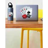 Sticker Usta Iskambil Kağıdı Kare As Poker Zar Araba Oto Motosiklet Sticker 00093 - 12x11 Cm - Renkli