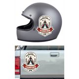 Sticker Usta Kamp Camping Adventure 4x4 Offroad Çadır Vahşi Yaşam Sticker Araba Oto Motosiklet Karavan Etiket 02178 - 30x25 Cm - Renkli