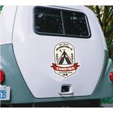 Sticker Usta Kamp Camping Adventure 4x4 Offroad Çadır Vahşi Yaşam Sticker Araba Oto Motosiklet Karavan Etiket 02178 - 40x34 Cm - Renkli