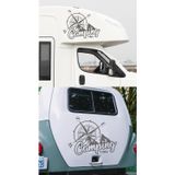 Sticker Usta Kamp ve Pusula Sticker - 02166 Gri 60x47 Cm 35 x 27 cm StickerDizaynfe2a7f09-c35-35x27