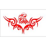 Sticker Usta Kara Kartal Beşiktaş 1903 Şahin Sticker 00889 Kırmızı 15 x 8 cm