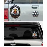 Sticker Usta Kartal 4x4 Offroad Adventure Kamp Karavan Avcı Araba Oto Motosiklet Karavan Sticker 00051 - 25x18 Cm - Renkli