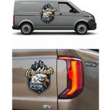 Sticker Usta Kartal Beşikaş 4x4 Off Road Dağ Dağcı Kamp Kampcı Sticker 01766 Renkli 50x40 Cm 80 x 64 cm