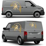 Sticker Usta Kartal Eagle Beşiktaş Karakartal Araba Oto Motosiklet Karavan Sticker 00146 - 100x94 Cm - Altın