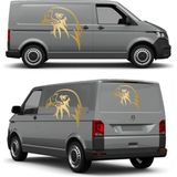 Sticker Usta Kartal Eagle Beşiktaş Karakartal Araba Oto Motosiklet Karavan Sticker 00146 - 30x28 Cm - Altın
