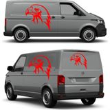 Sticker Usta Kartal Eagle Beşiktaş Karakartal Araba Oto Motosiklet Karavan Sticker 00146 - 40x38 Cm - Kırmızı