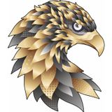Sticker Usta Kartal Eagle Hayvan Sticker - 01131 Renkli 8x7 Cm 45 x 39 cm stickerustaa92a8bcf-952-45x39