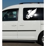 Sticker Usta Kartal Karakartal Beşiktaş Şahin Sticker Araba Oto Motosiklet Karavan Etiket 02149 - 40x40 Cm - Beyaz