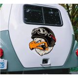 Sticker Usta Kartal Pilot - Motorcu Chopper - Kask 00088 Renkli 25x24 Cm 55 x 53 cmDizayne6d55a31-fa7-55x53