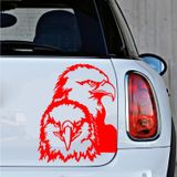 Sticker Usta Kartal Şahin Silüet Sticker 00630 Kırmızı 25x20 Cm 80 x 64 cm