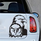 Sticker Usta Kartal Şahin Silüet Sticker 00630 Siyah 12x9 Cm