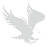 Sticker Usta Kartal Sticker Beyaz 15x15 150 x 150 cm