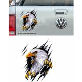 Sticker Usta Kartal Vahşi Pençe Beşiktaş Karakartal Araba Oto Motosiklet Sticker 00045 - 12x9 Cm - Renkli
