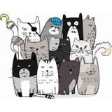 Sticker Usta Kedi Çetesi Sticker - 17004 Renkli 42 x 55 cm 17004811-42x55
