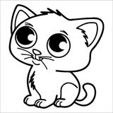 Sticker Usta Kedi Sticker Siyah 17x15 30 x 26 cm