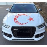 Sticker Usta Kelime-I Tevhid - Ay Yıldız - Türk Bayrağı - 00168 Kırmızı 70 x 53 cm stickerusta81f984f1-36d-70x53