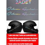 Sticker Usta Kişiye Özel 2 Adet Hologramlı Isim Soyisim Yazı Sticker El Yazısı Isim Oto Araba Motosiklet Karavan Sticker Q35 - 30 Cm