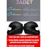 Sticker Usta Kişiye Özel 2 Adet Hologramlı Isim Soyisim Yazı Sticker El Yazısı Isim Oto Araba Motosiklet Karavan Sticker Q35 - 40 Cm