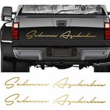 Sticker Usta Kişiye Özel 2 Adet Isim Sticker El Yazısı Isim Oto Araba Motosiklet Sticker Q35 - 25 Cm - Altın