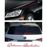 Sticker Usta Kişiye Özel 2 Adet Isim Sticker El Yazısı Isim Oto Araba Motosiklet Sticker Q35 - 25 Cm - Kırmızı