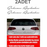 Sticker Usta Kişiye Özel 2 Adet Isim Sticker El Yazısı Isim Oto Araba Motosiklet Sticker Q35 - 30 Cm - Gri