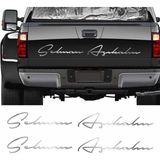 Sticker Usta Kişiye Özel 2 Adet Isim Sticker El Yazısı Isim Oto Araba Motosiklet Sticker Q35 - 60 Cm - Krom