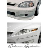 Sticker Usta Kişiye Özel 2 Adet Isim Sticker El Yazısı Isim Oto Araba Motosiklet Sticker Q35 - 80 Cm - Gri