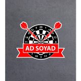 Sticker Usta Kişiye Özel Dart Ok Yazı Isim 00270 Renkli 100x78 CM 55 x 43 cmusta2d07d303-1e0-55x43