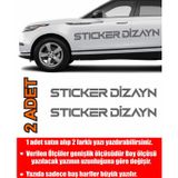 Sticker Usta Kişiye Özel Sticker (2ADET - Isim Soyisim Gri 50 Cm