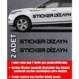 Sticker Usta Kişiye Özel Sticker (2ADET - Isim Soyisim Siyah 40 Cm