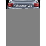 Sticker Usta Kişiye Özel Yazı - 2 Adet Isim Soyisim - Araba - Oto - Araç -Motosiklet - Karavan Sticker Etiket 00097 Krom 20 Cm