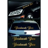 Sticker Usta Kişiye Özel Yazı 2 Adet Isim Soyisim Araba Oto Motosiklet Sticker 00097 - 40 Cm - Altın