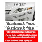 Sticker Usta Kişiye Özel Yazı 2 Adet Isim Soyisim Sticker 00096 - 40 Cm - Gri