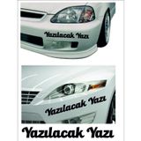 Sticker Usta Kişiye Özel Yazı 2 Adet Isim Soyisim Sticker 00096 - 40 Cm - Siyah