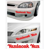Sticker Usta Kişiye Özel Yazı 2 Adet Isim Soyisim Sticker 00096 - 50 Cm - Kırmızı
