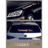 Sticker Usta Kişiye Özel Yazı 2 Adet Isim Soyisim Sticker 00096 - 80 Cm - Altın