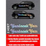Sticker Usta Kişiye Özel Yazı 2 Adet Isim Soyisim Sticker 00096 Hologram 12 Cm