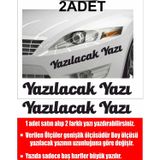 Sticker Usta Kişiye Özel Yazı 2 Adet Isim Soyisim Sticker 00096 - Siyah - 100 Cm