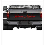 Sticker Usta Kişiye Özel Yazı 2 Adet Isim Soyisim Sticker 02105 - 25 Cm - Kırmızı