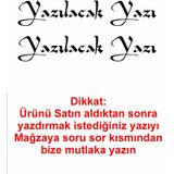 Sticker Usta Kişiye Özel Yazı 2 Adet Isim Soyisim Sticker 02105 - 30 Cm - Siyah