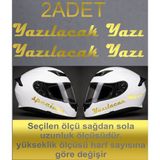 Sticker Usta Kişiye Özel Yazı Sticker Kişiselleştirilebilir Yazı Isim Soyisim Ad Soyad Sticker Oto Araba Motosiklet Kask Sticker 00204 - Altın - 40Cm