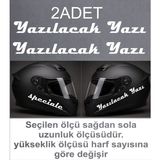 Sticker Usta Kişiye Özel Yazı Sticker Kişiselleştirilebilir Yazı Isim Soyisim Ad Soyad Sticker Oto Araba Motosiklet Kask Sticker 00204 - Beyaz - 80 Cm