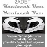 Sticker Usta Kişiye Özel Yazı Sticker Kişiselleştirilebilir Yazı Isim Soyisim Ad Soyad Sticker Oto Araba Motosiklet Kask Sticker 00204 - Gri - 10 Cm