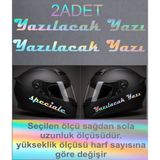 Sticker Usta Kişiye Özel Yazı Sticker Kişiselleştirilebilir Yazı Isim Soyisim Ad Soyad Sticker Oto Araba Motosiklet Kask Sticker 00204 - Hologram - 80 Cm